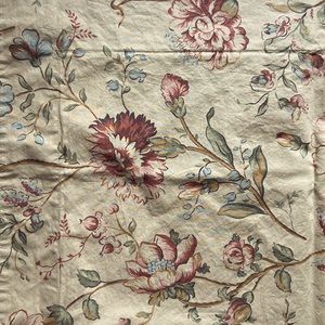 Pottery Barn Floral Pillow Shams, Set of Two